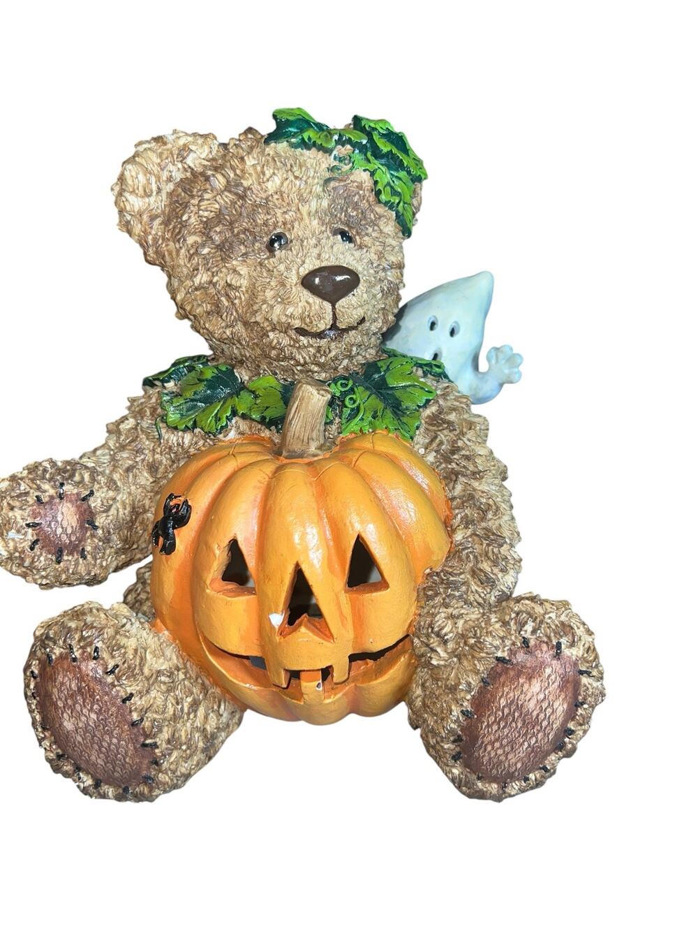 Teddy Bear Halloween 10”Boyd Style Trick Or Treat Light Teddy Bear Pumpkin Ghost